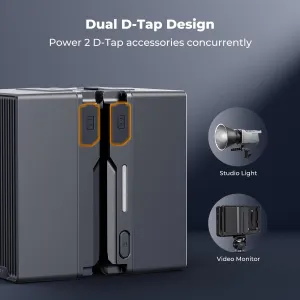 K&F Concept Batéria K&F Graphite Black 99Wh V-mount KF-V99 SE, duálne rozhranie D-tap, 100W 41602
