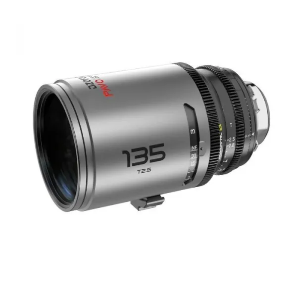 DZO Optics DZO Pavo 2x anamorfný Prime 135 mm T2,5 - neutrálny náter - montáž PL&EF (meter) 42405