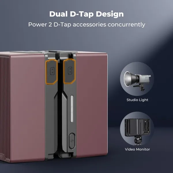 K&F Concept Batéria K&F Red 99Wh V-mount KF-V99 SE, duálne rozhranie D-tap, rýchle nabíjanie 100 W 41723