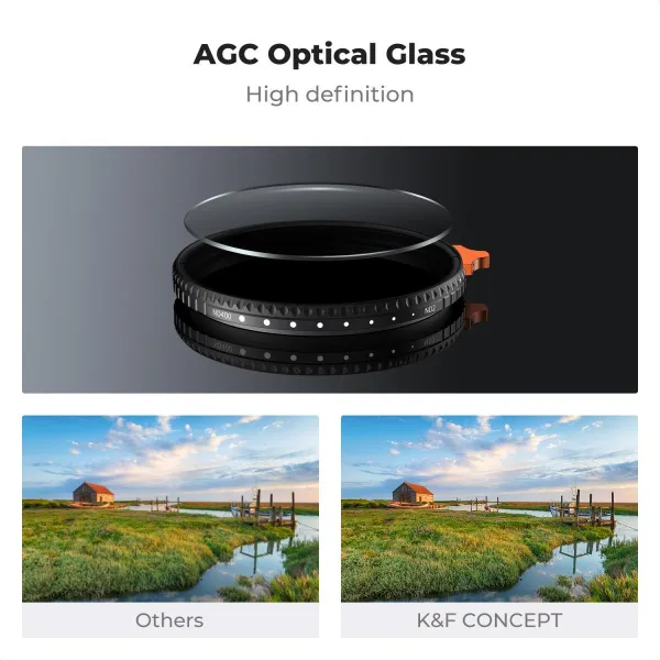 K&F Concept K&F 92mm variabilný ND filter objektívu s ultranízkym odrazom, ND2-400 41677