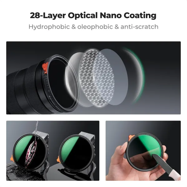 K&F Concept K&F 92mm variabilný ND filter objektívu s ultranízkym odrazom, ND2-400 41677