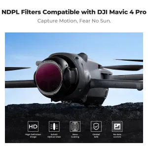 K&F Concept Filter pre DJI Mavic 4 PRO (ND8 a PL+ND16 a PL+ND32 a PL+ND64 a PL) 41536