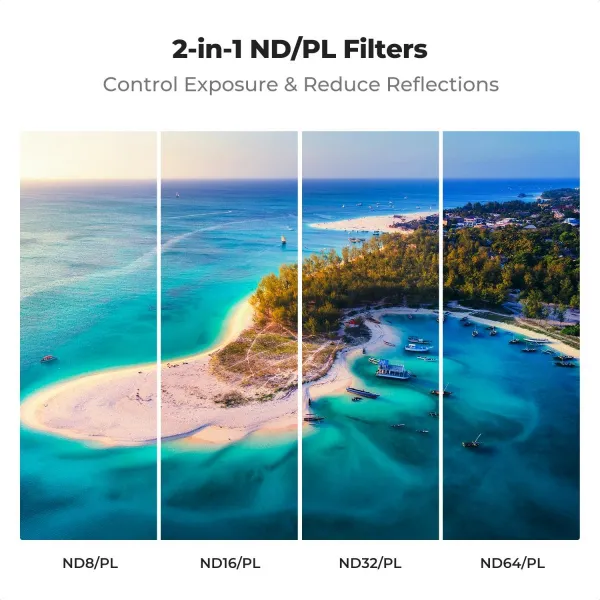 K&F Concept Filter pre DJI Mavic 4 PRO (ND8 a PL+ND16 a PL+ND32 a PL+ND64 a PL) 41536