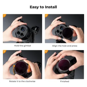 K&F Concept Filter pre DJI Mavic 4 PRO (ND8 a PL+ND16 a PL+ND32 a PL+ND64 a PL) 41536