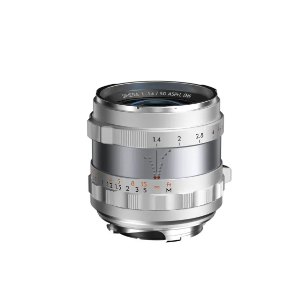 DZO Optics Objektív Thypoch Full-frame pre fotografie Simera 50 mm f/1,4 pre bajonet Leica M - strieborný 43410