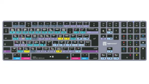 LogicKeyboard Bezdrôtová podsvietená klávesnica DaVinci Resolve TITAN – Mac UK slovenčina 33590