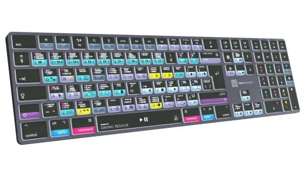 LogicKeyboard Bezdrôtová podsvietená klávesnica DaVinci Resolve TITAN – Mac UK slovenčina 33590