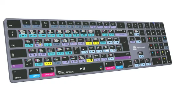 LogicKeyboard Bezdrôtová podsvietená klávesnica DaVinci Resolve TITAN – Mac UK slovenčina 33590