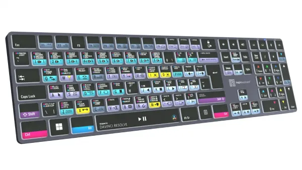 LogicKeyboard Bezdrôtová podsvietená klávesnica DaVinci Resolve TITAN – Windows UK angličtina 42458
