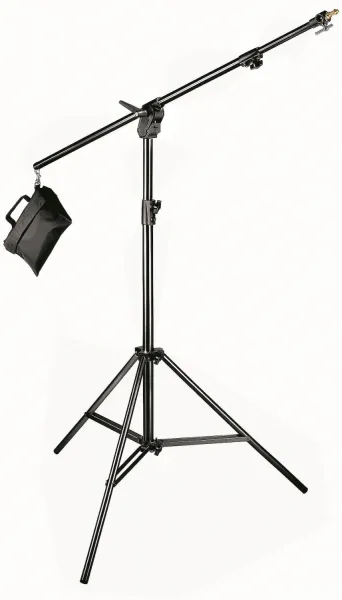 Manfrotto Kombinovaný stojan ALU čierny, vrecko s pieskom 43511