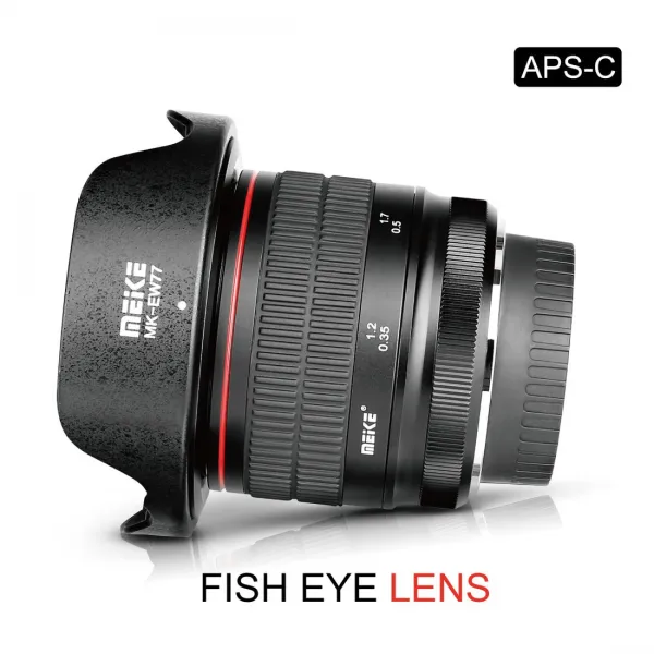 Meike 8mm F3.5 APS-C ultraširokouhlý objektív typu rybie oko s manuálnym zaostrovaním pre bajonet F 45089