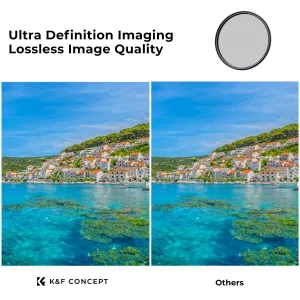 K&F Concept K&F 49MM CPL filter True Color kruhový polarizačný filter s 28 viacvrstvovými povrchovými úpravami pre objektívy fotoaparátu 35329