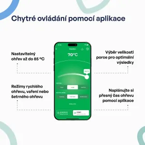 Faitron HeatsBox GO Light šikovný ohrievací obedový box na batériu, ružový HB-06-102B_PN