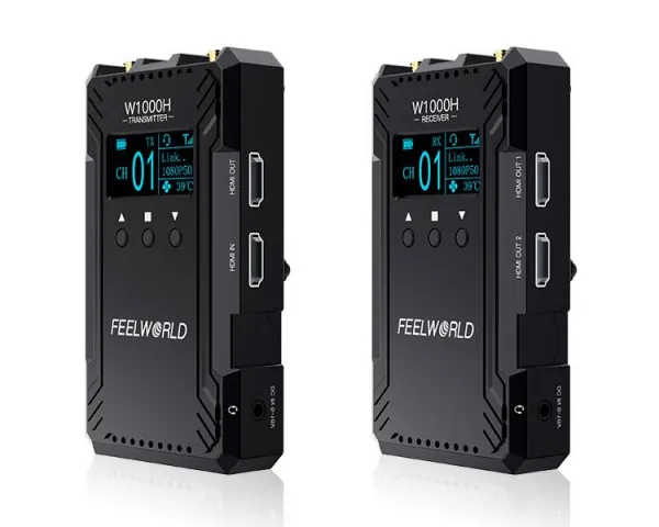 Feelworld Systém prenosu videa W1000H Dual HDMI Full Duplex Interkom Live Streaming 21628
