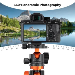 K&F Concept 36 mm statívová guľová hlava otočná panoramatická o 360 stupňov pre monopod 22875