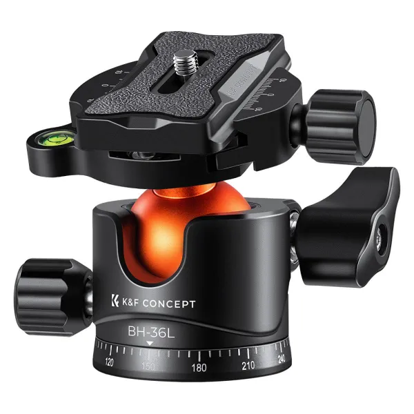 K&F Concept 36 mm statívová guľová hlava otočná panoramatická o 360 stupňov pre monopod 22875