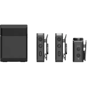 Hollyland Lark Max Duo (2x TX + 1x RX + 1x nabíjacie puzdro) (čierne) PROMO 2X FREE LAV MIC 27259