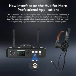 Hollyland Solidcom C1 Pro Hub – 8S (bezdrôtový interkomový systém s HUBom a 9... 21277