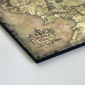 Drevený obraz - Mapa Stredozeme