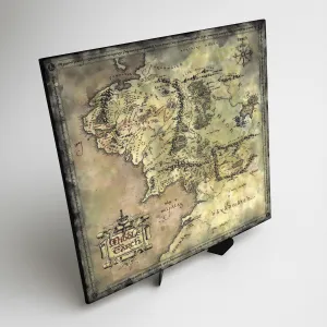 Drevený obraz - Mapa Stredozeme
