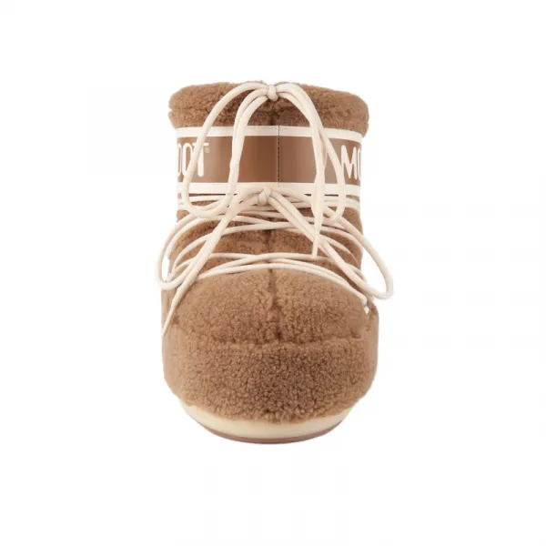 Nízke zimné topánky MOON BOOT MB ICON LOW FLEECE-M047 CAMEL