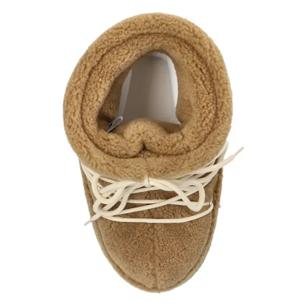 Nízke zimné topánky MOON BOOT MB ICON LOW FLEECE-M047 CAMEL