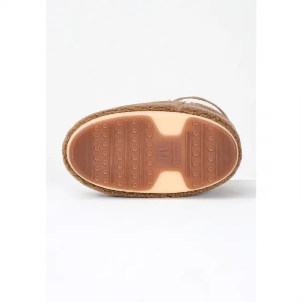 Nízke zimné topánky MOON BOOT MB ICON LOW FLEECE-M047 CAMEL