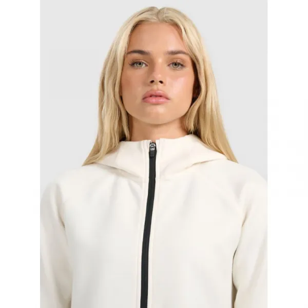 Dámska mikina so zipsom 4F SWEATSHIRT F2260-WAW25TSWSF2260-11S-OFF WHITE