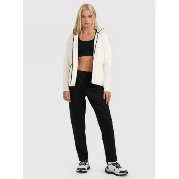Dámska mikina so zipsom 4F SWEATSHIRT F2260-WAW25TSWSF2260-11S-OFF WHITE