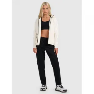 Dámska mikina so zipsom 4F SWEATSHIRT F2260-WAW25TSWSF2260-11S-OFF WHITE