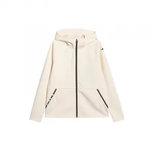 Dámska mikina so zipsom 4F SWEATSHIRT F2260-WAW25TSWSF2260-11S-OFF WHITE