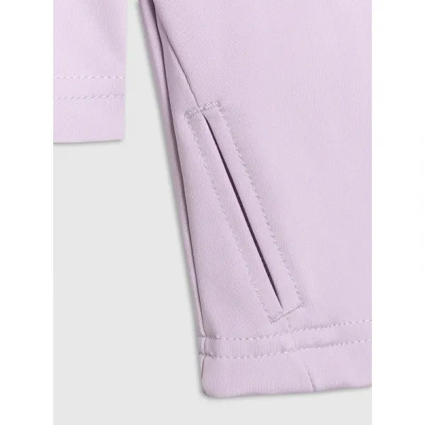 Dámske termo tričko s&nbsp;dlhým rukávom a s&nbsp;polovičným zipsom 4F BRUSHED UNDERWEAR F096-WAW25UBRUF096-52S-LIGHT VIOLET