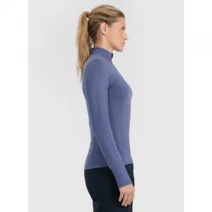 Dámske termo tričko s&nbsp;dlhým rukávom a s&nbsp;polovičným zipsom 4F BRUSHED UNDERWEAR F098-WAW25UBRUF098-32S-DENIM