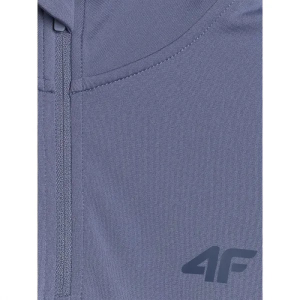Dámske termo tričko s&nbsp;dlhým rukávom a s&nbsp;polovičným zipsom 4F BRUSHED UNDERWEAR F098-WAW25UBRUF098-32S-DENIM