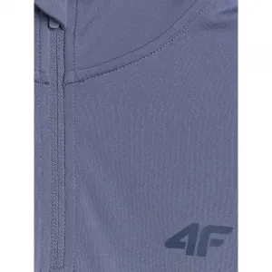 Dámske termo tričko s&nbsp;dlhým rukávom a s&nbsp;polovičným zipsom 4F BRUSHED UNDERWEAR F098-WAW25UBRUF098-32S-DENIM