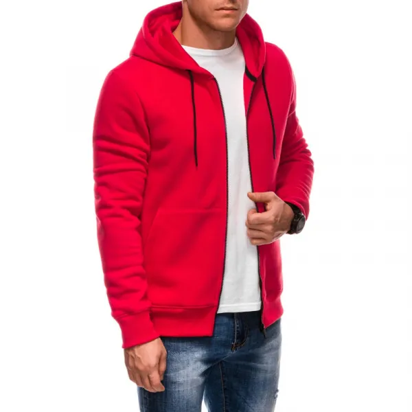 Pánsky sveter EDOTI Sweatshirt EM-SSBZ-0101 V-4 red