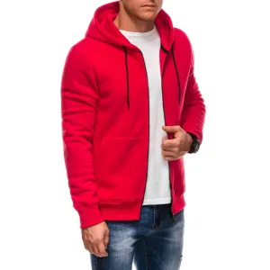Pánsky sveter EDOTI Sweatshirt EM-SSBZ-0101 V-4 red