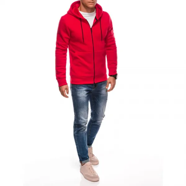 Pánsky sveter EDOTI Sweatshirt EM-SSBZ-0101 V-4 red