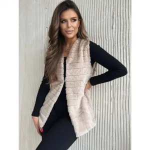 Dievčenská vesta OMBRE Vest VLR008 light beige