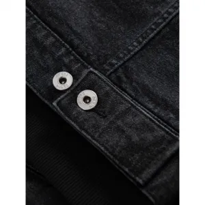 Pánska bunda s kapucňou OMBRE Jacket OM-JADJ-0220 V-3 black