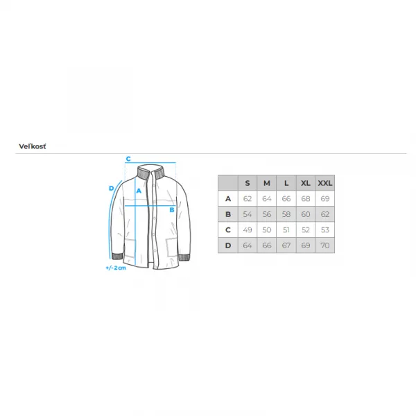 Pánska bunda s kapucňou OMBRE Jacket OM-JADJ-0220 V-3 black