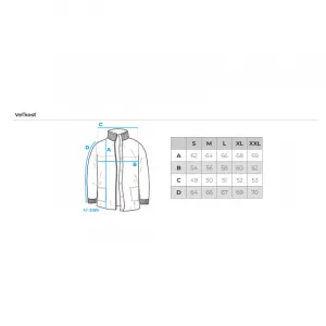 Pánska bunda s kapucňou OMBRE Jacket OM-JADJ-0220 V-3 black