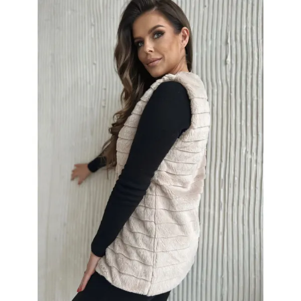 Dievčenská vesta OMBRE Vest VLR008 light beige