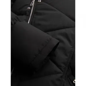 Pánska bunda s kapucňou OMBRE Jacket OM-JAHP-0252 V-1 black