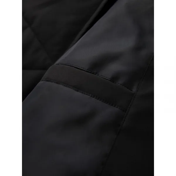 Pánska bunda s kapucňou OMBRE Jacket OM-JAHP-0252 V-1 black