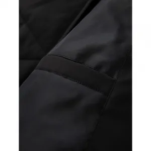 Pánska bunda s kapucňou OMBRE Jacket OM-JAHP-0252 V-1 black