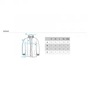 Pánska bunda s kapucňou OMBRE Jacket OM-JAHP-0252 V-1 black