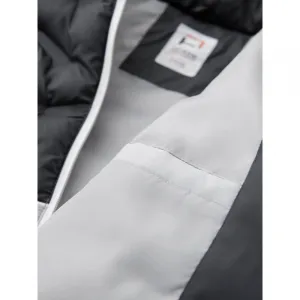 Pánska bunda s kapucňou OMBRE Jacket OM-JALP-0206 V-3 dark gray gray
