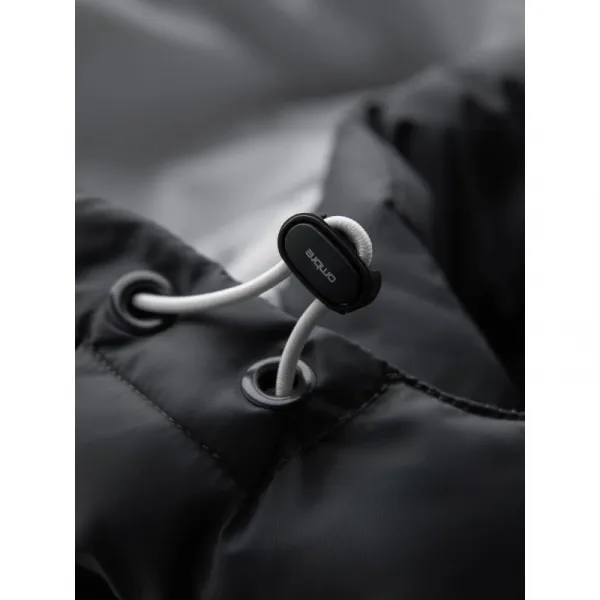 Pánska bunda s kapucňou OMBRE Jacket OM-JALP-0206 V-3 dark gray gray