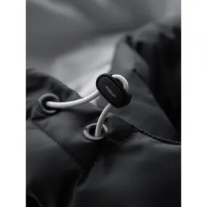 Pánska bunda s kapucňou OMBRE Jacket OM-JALP-0206 V-3 dark gray gray
